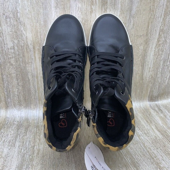 Blondo Womens 8 Grazen Boots NEW Black Leather Animal Leopard Waterproof Booties - Picture 11 of 13